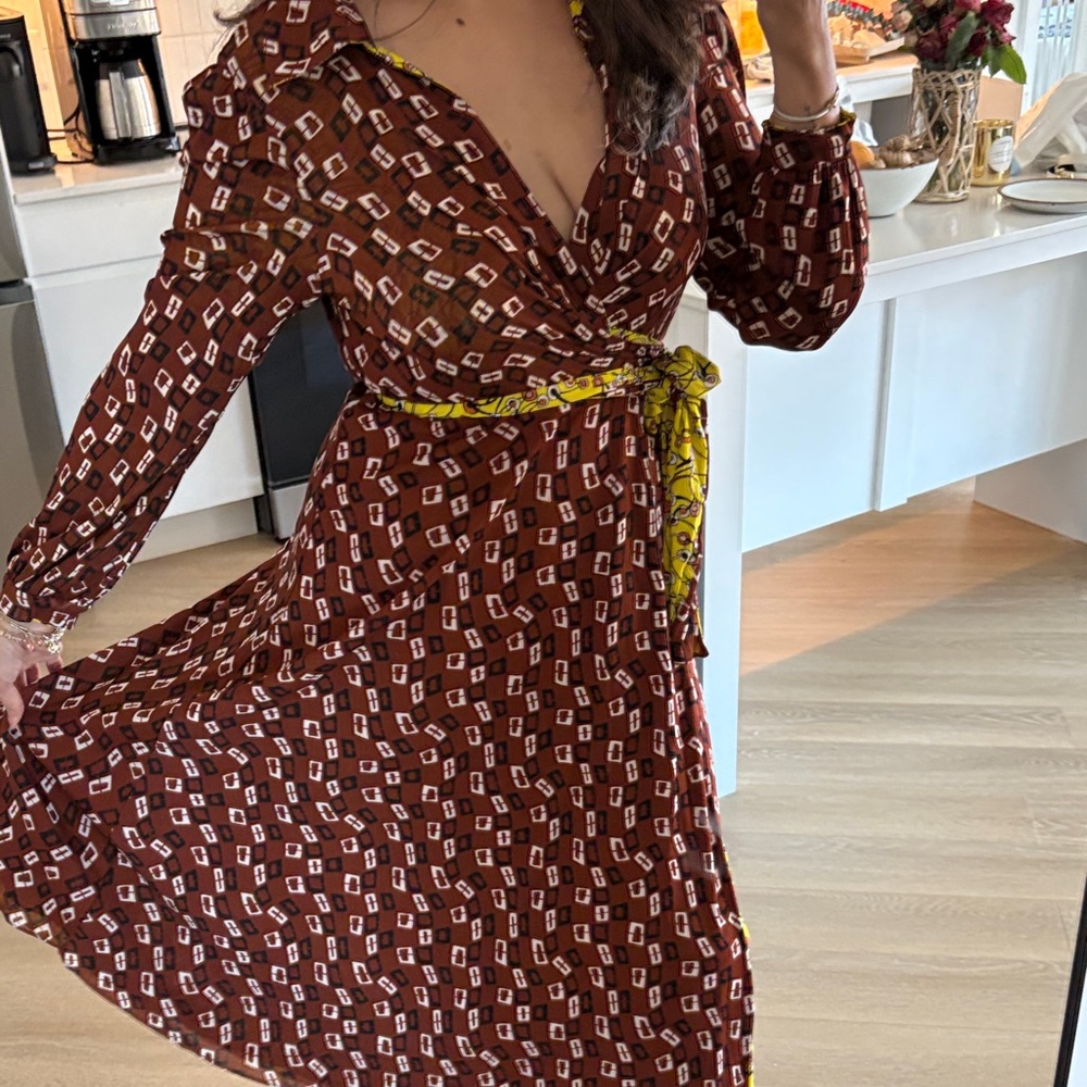 Phoenix reversible DVF Wrap Dress - Picture 4 of 6